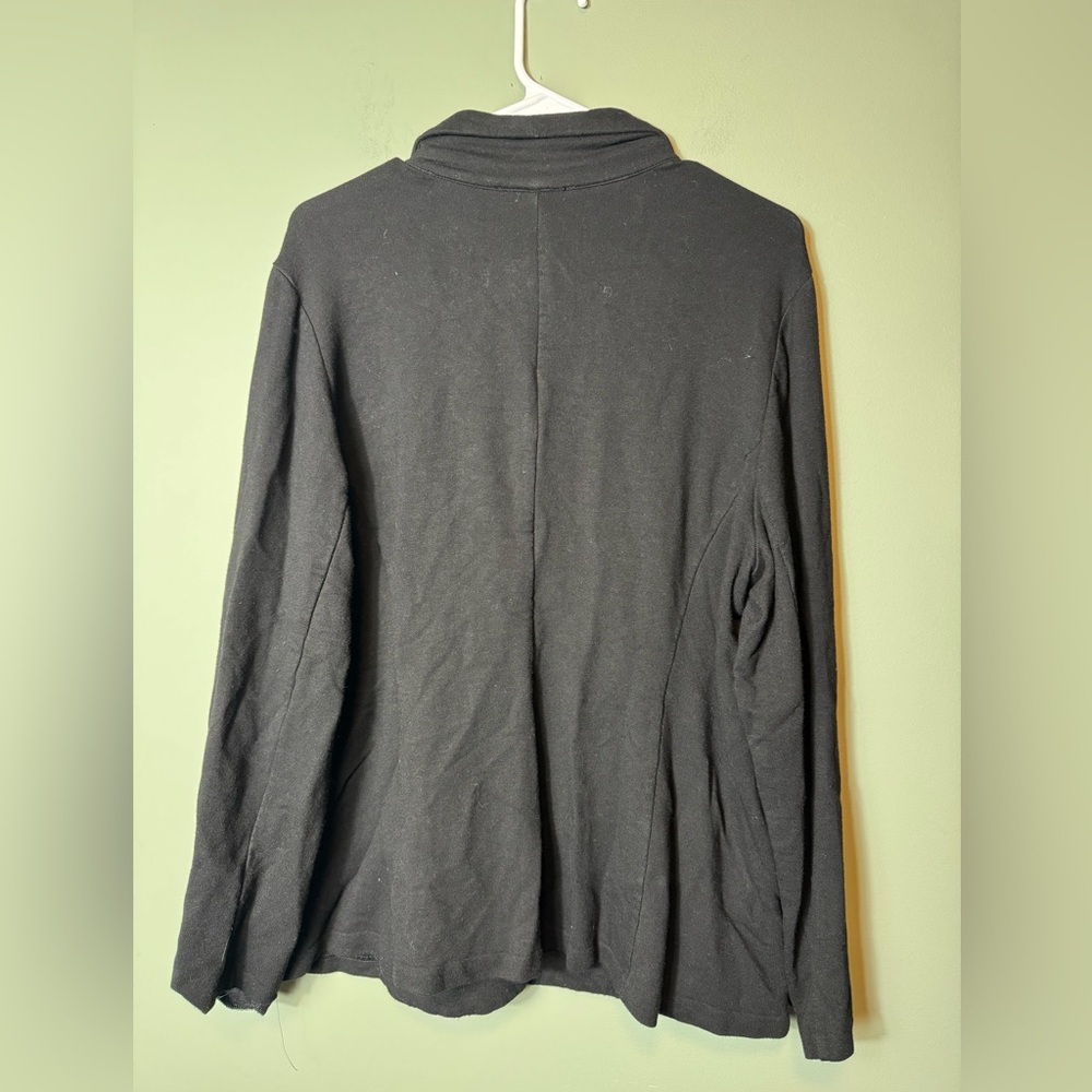 Tahari Women’s Black Three Button‎ Blazer Size 1X  Stretch - Picture 5 of 6